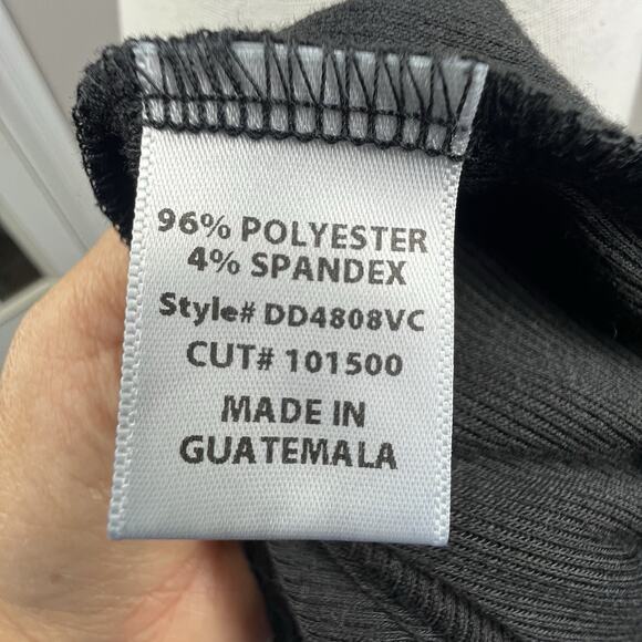 Fore Black Ribbed Mock Neck Sleeveless Bodycon Maxi Dress Size L - Picture 11 of 12